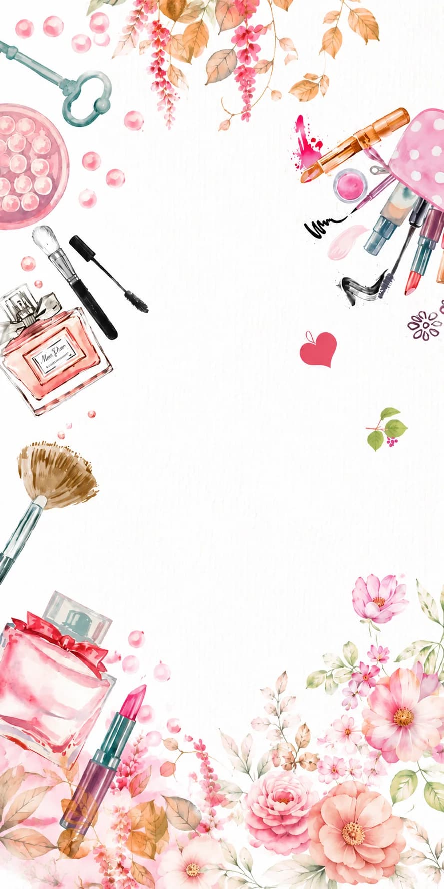 Cosmetics & Floral Watercolor Artistry Header