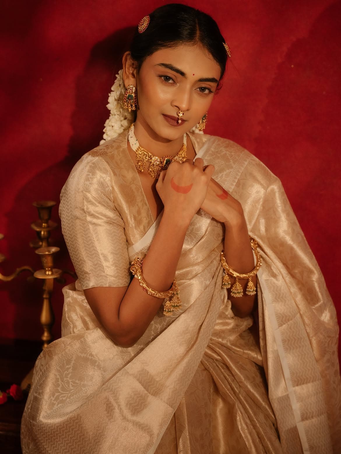 Crimson Bridal III — Waterproof muhurtham look, transferproof 16-hour formula.